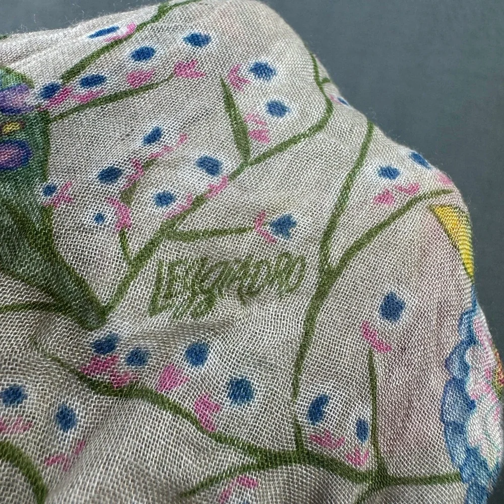 Leggiadro Floral‎ Silk Scarf Square Multicolor Garden Print